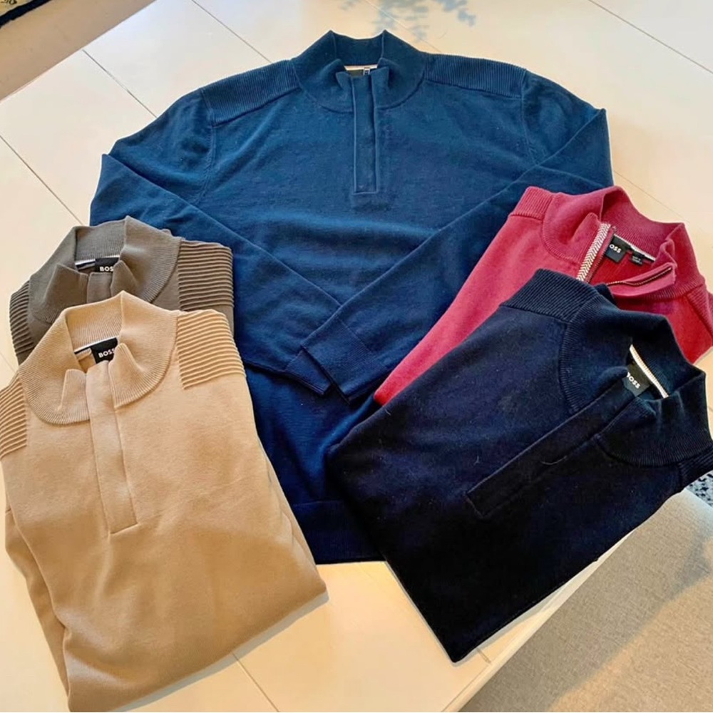 HUGO BOSS MENS SWEATERS